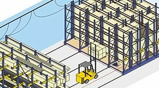 Scaffalatura compattabile