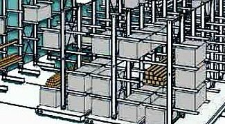 Scaffalatura compattabile